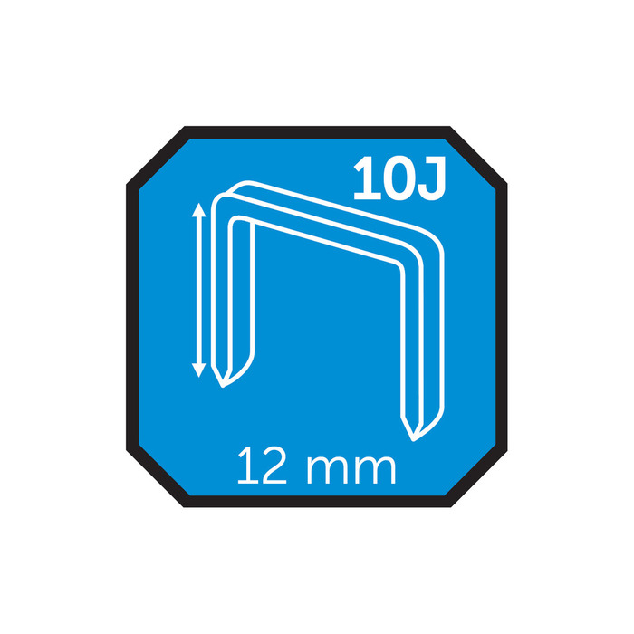 Häftklammer 10J 12 mm 1000-pack Probuilder